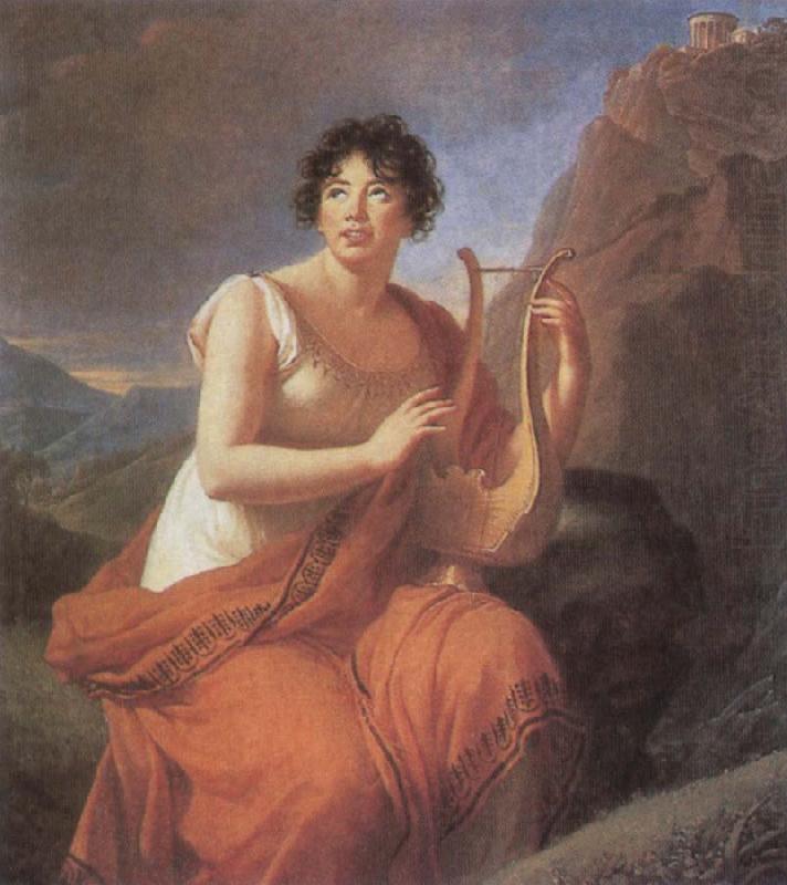 Mme de Stael as Corinne, VIGEE-LEBRUN, Elisabeth